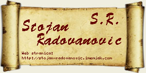 Stojan Radovanović vizit kartica